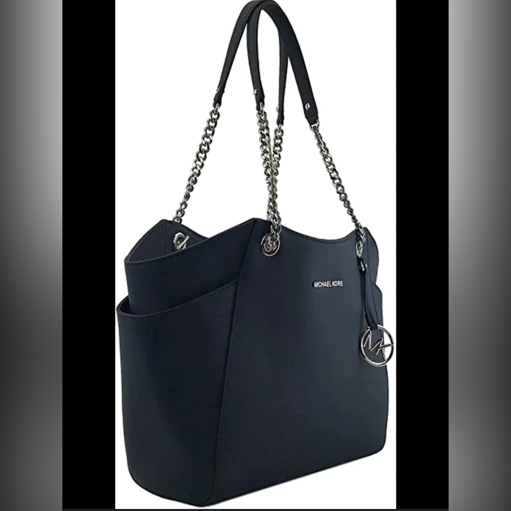 Michael Kors Black Leather Shoulder Bag
